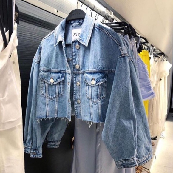 Zara Cropped Denim Jacket - Picture 15 of 15